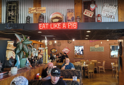 BJ’s Nevada BBQ Dining Area