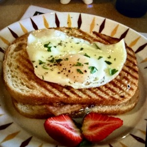 croque madam w/a soft egg
